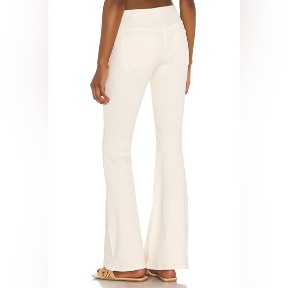 Free People Penny Pull on Flare Jean Pants Ivory - Picture 5 of 10
